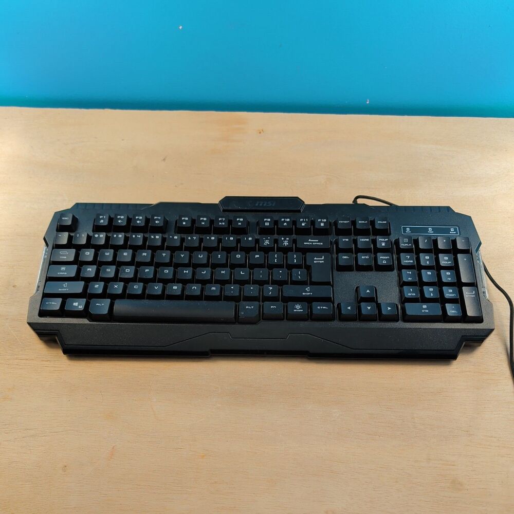 MSI K322 Gaming Keybord Wired RGB Backlit with Wired USB connector black